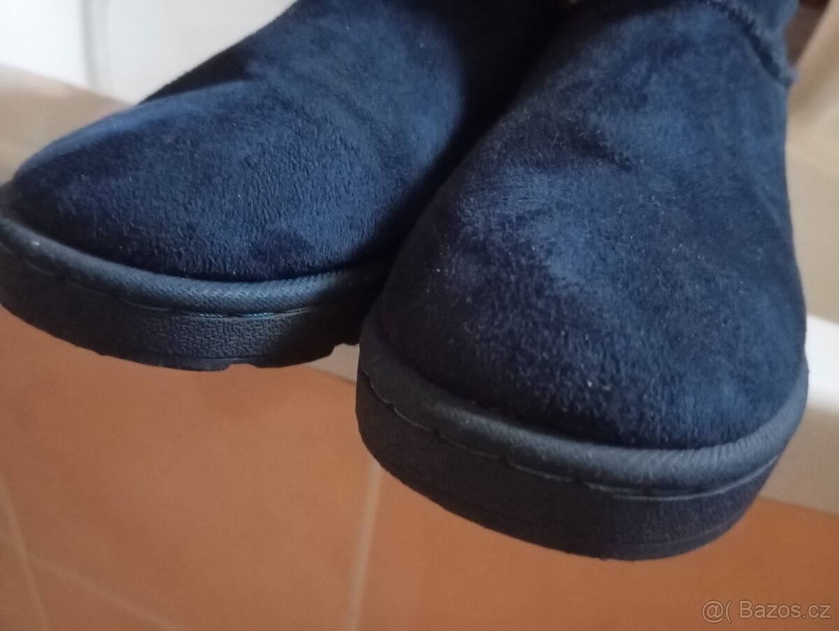 Semišové zimní boty vel. 37 - 5