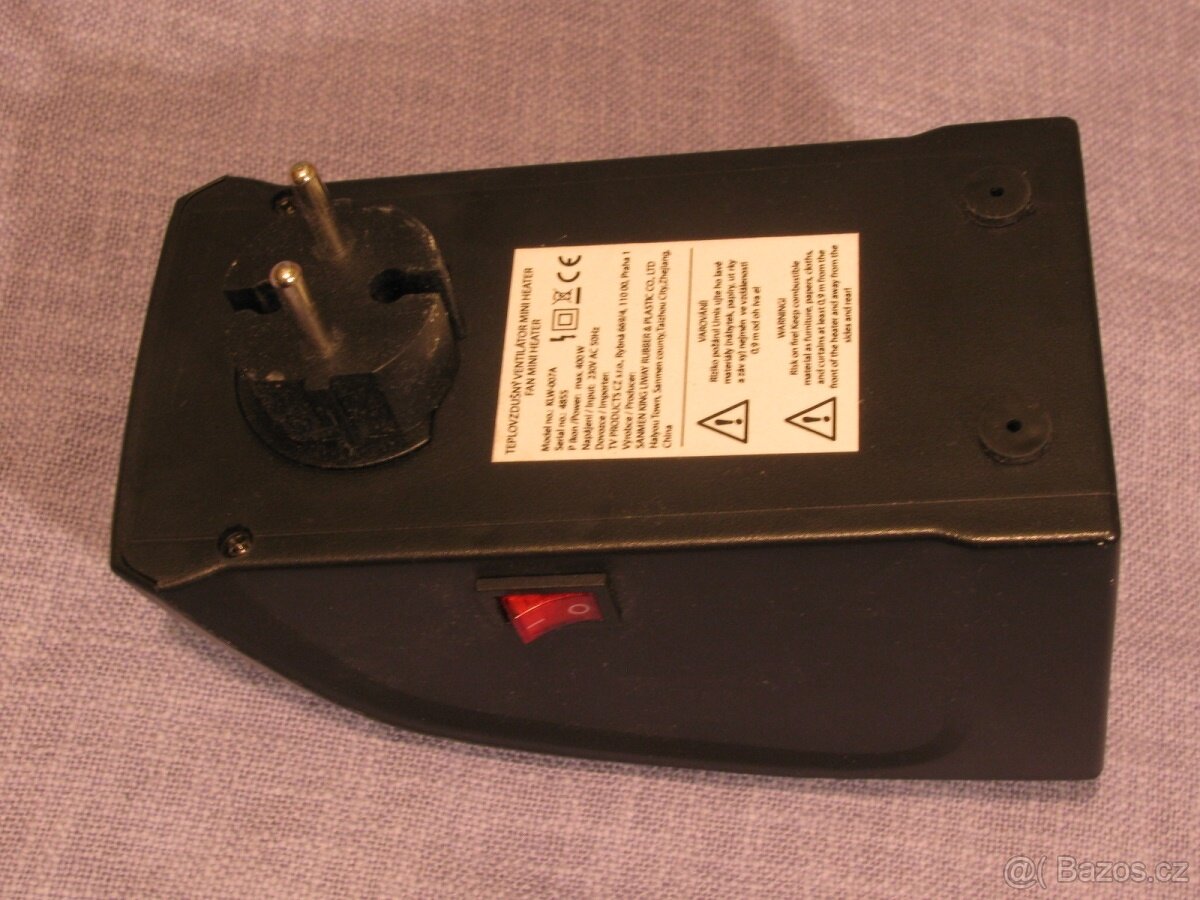 Mini Ohřívač Teplovzdušný ventilátor radiátor - 5