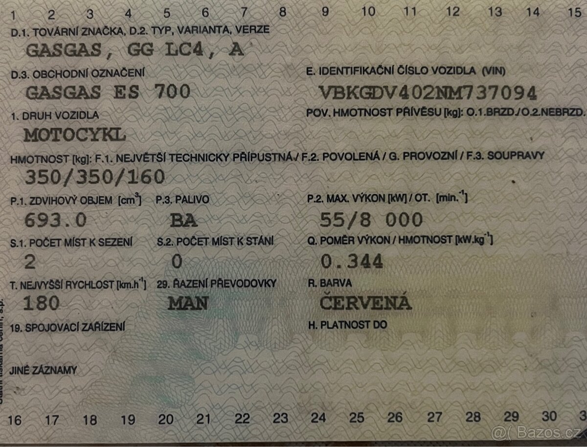 Motocykl GasGas Es 700 2023 - 5