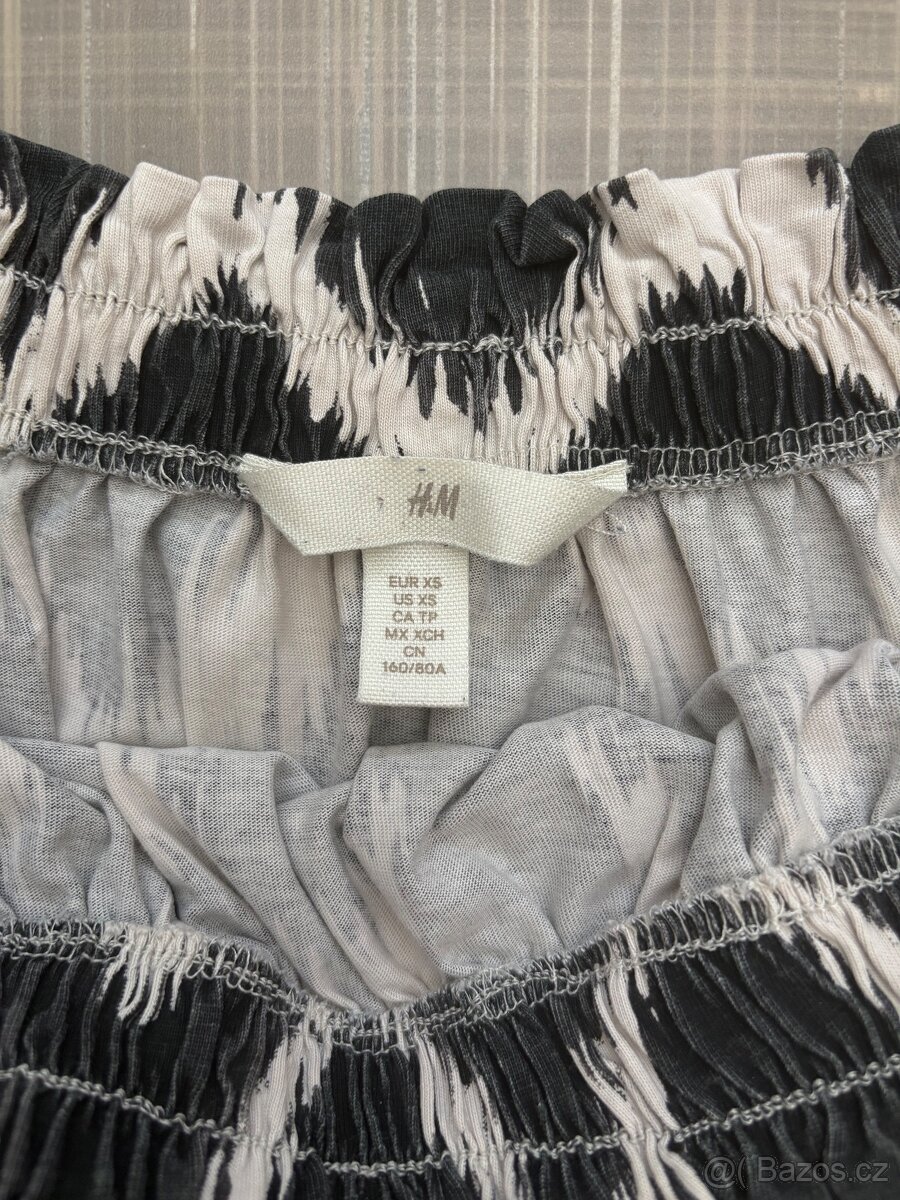 Dlouhé letní off-shoulder šaty zn.H&M - vel. XS - 5