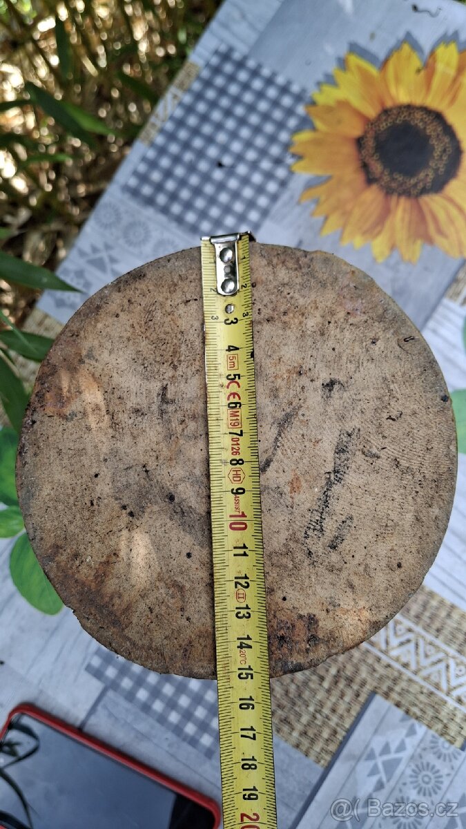 Stará keramická dóza – kamenáč výška 25 cm - 5