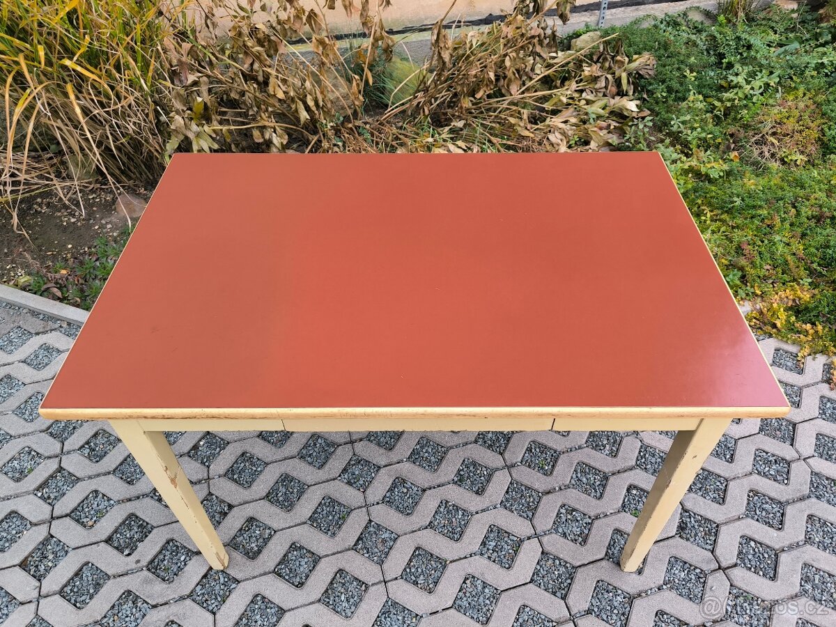 Retro kuchyňský stůl s umakartem - 50. léta - 5