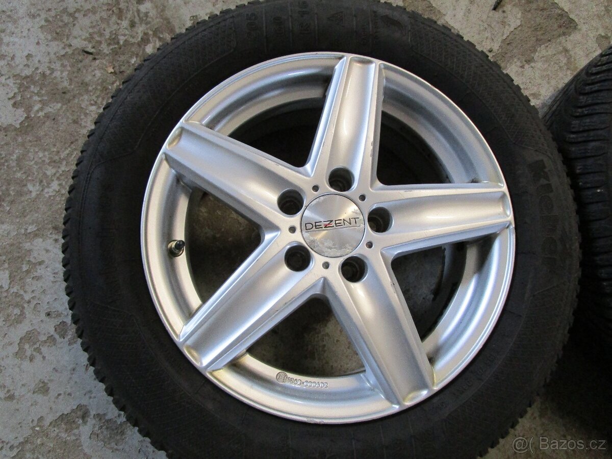 ALU kola 16" Dezent, 205/60/R16 zimní, 5x112 - 5