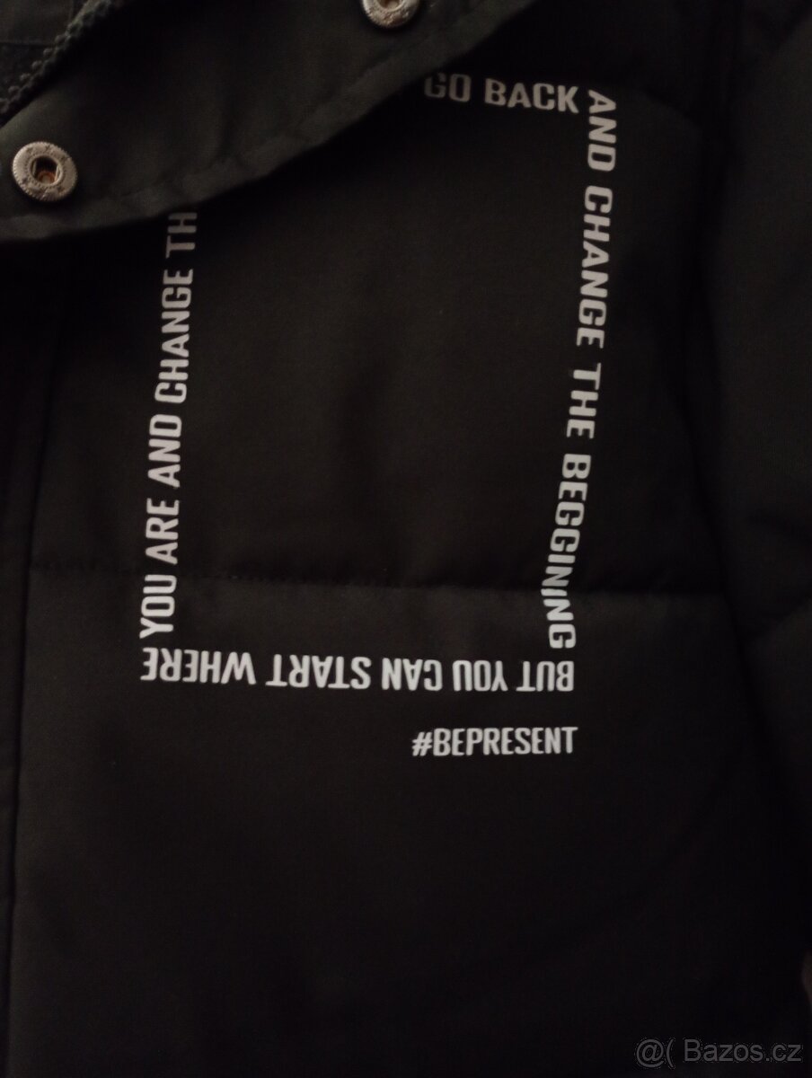 Nová zimní dlouhá bunda unisex vel.164 - 5