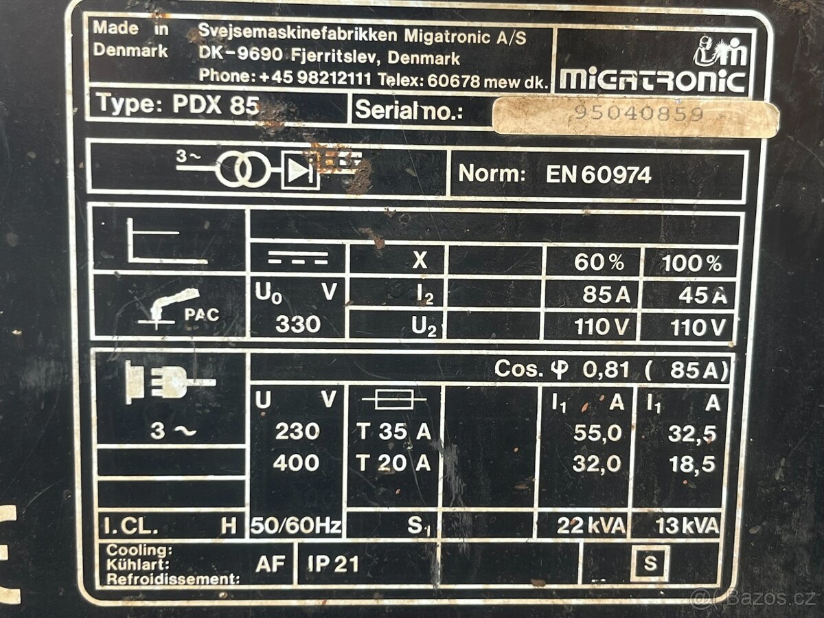Plazma Migatronic PDX 85 - 5