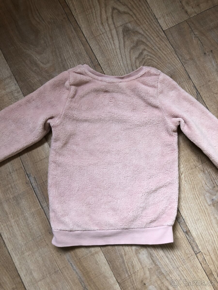 Chlupatková mikina H&M 110/116 - 5