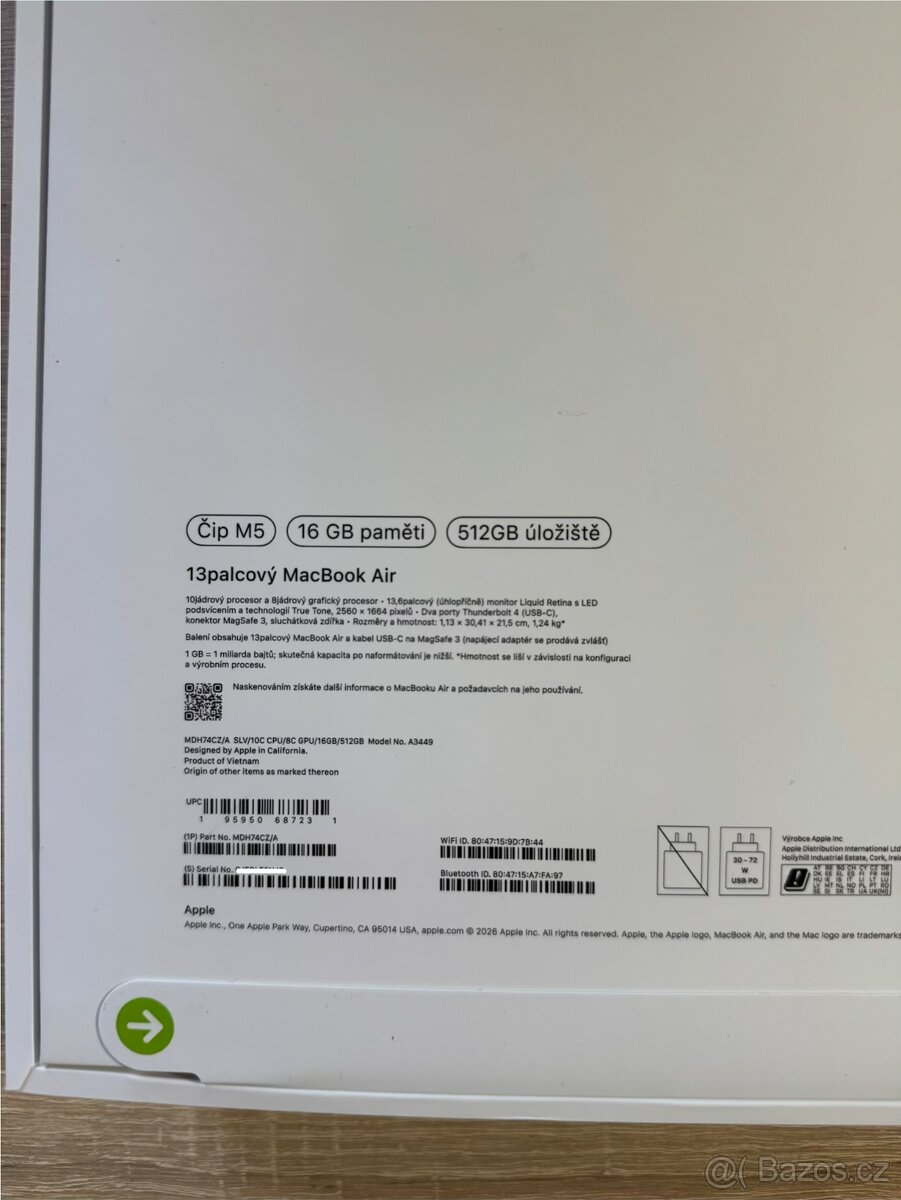 🔥 NOVÝ MacBook Air M5 13,6" 16GB, 512GB - 5