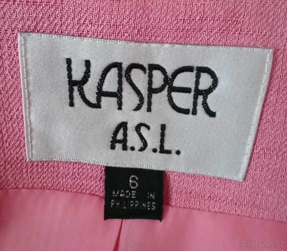 Nový kvalitní růžový kostým s podšívkou, - 5