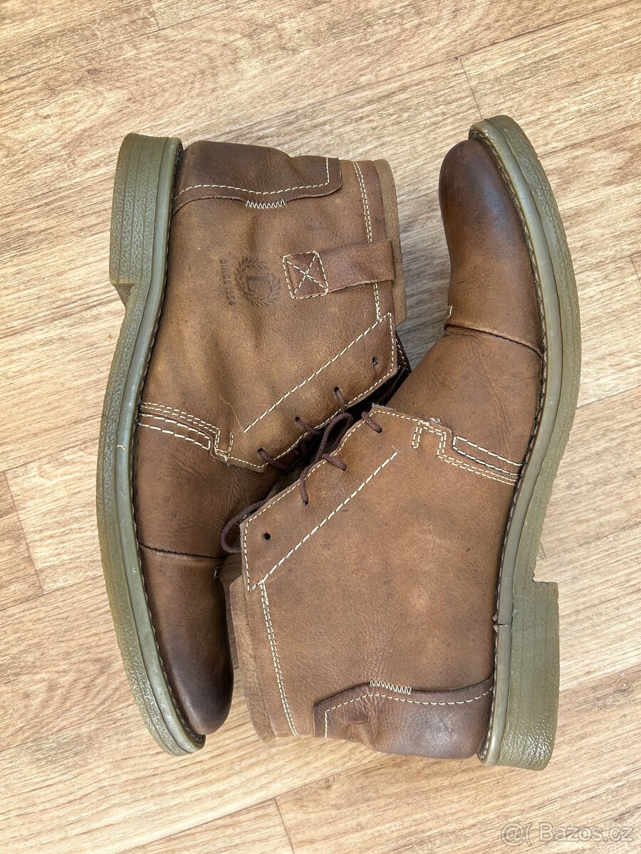 Pánské kožené zateplené boty vel. 43/44 - 5