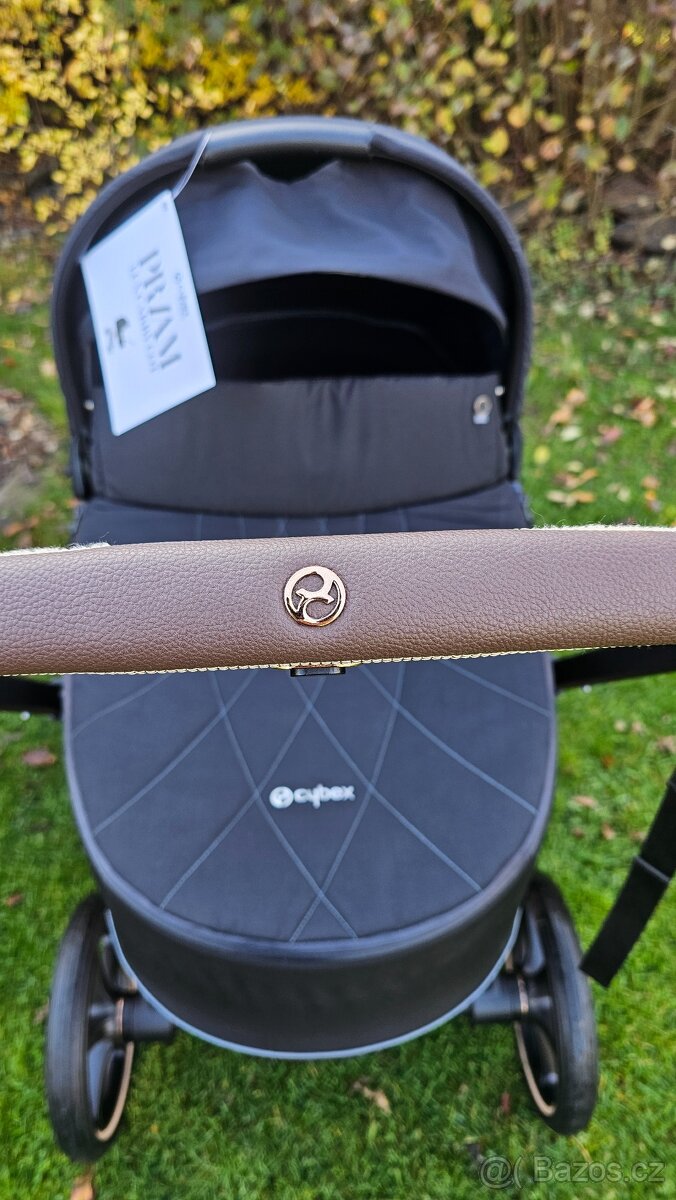 Prodám kočárek Cybex priam 2V1 rosegold + černé doplňky. - 5