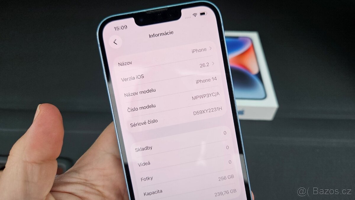 Apple iPhone 14 modrý 256GB - aj vymením - 5