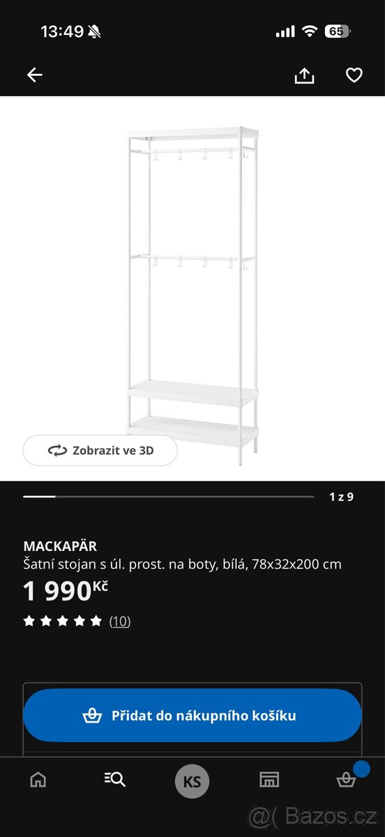 IKEA šatní stojan a botník - 5