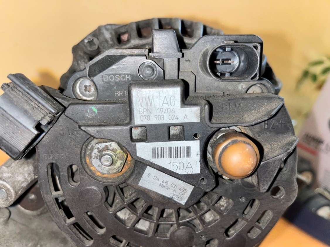 Alternátor 150A - VW T5 + Touareg 2,5 tdi - 5