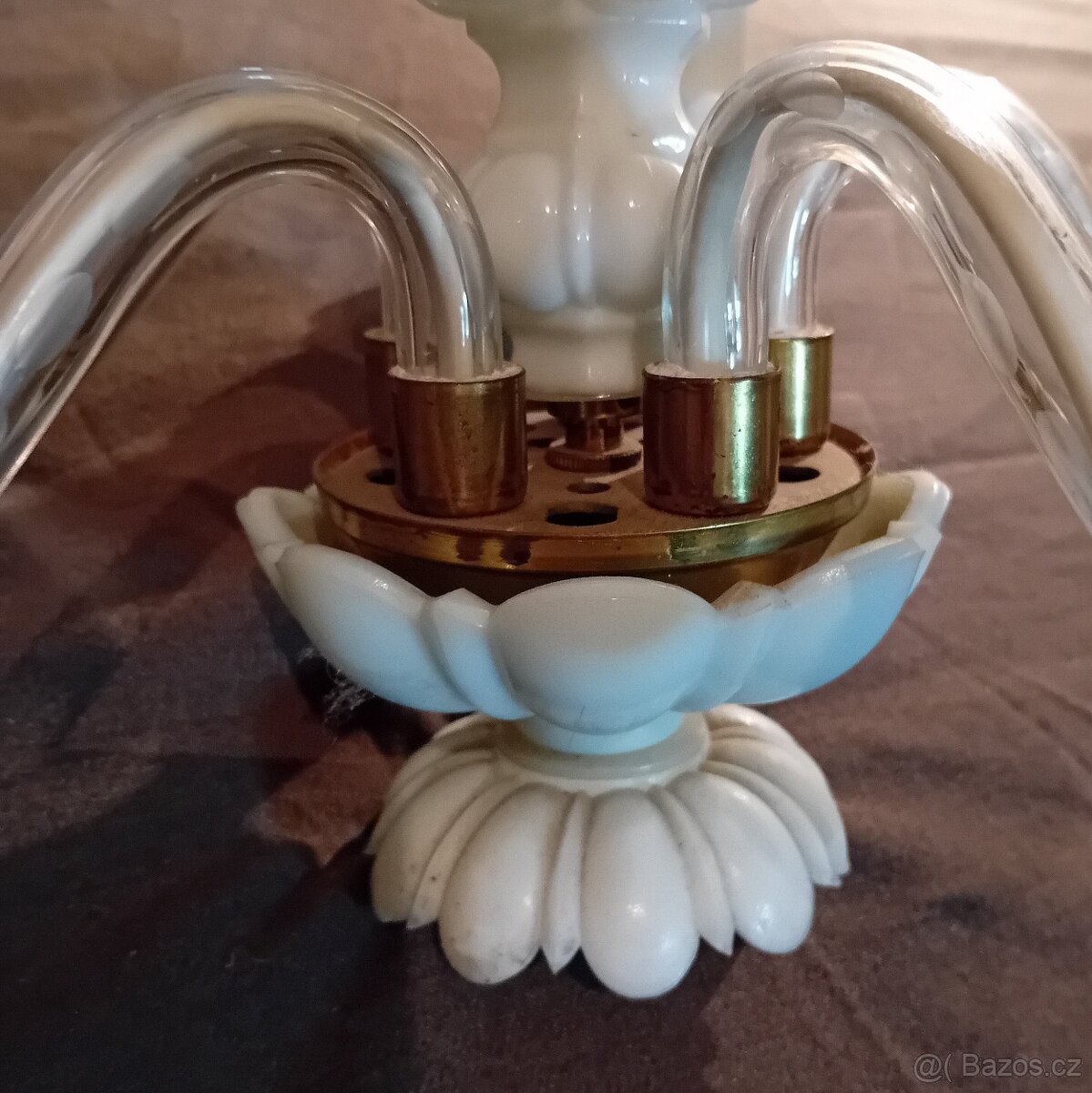 LUSTRY - STÍNIDLA - SKLO - 5 různých kusů - 5