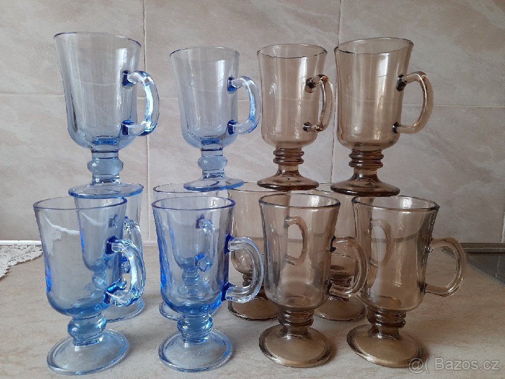 Porcelánový hrnek.Hrnek krteček.Skleničky.Růžový porcelán. - 5