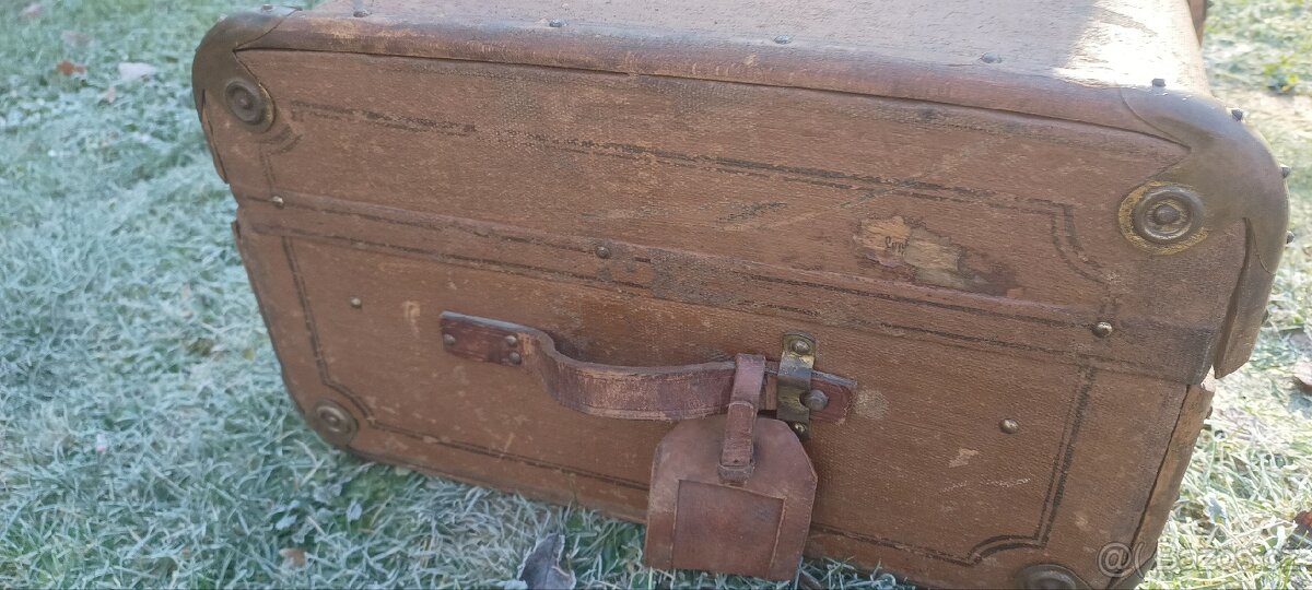 Starý kufr Kodak,truhla - 5