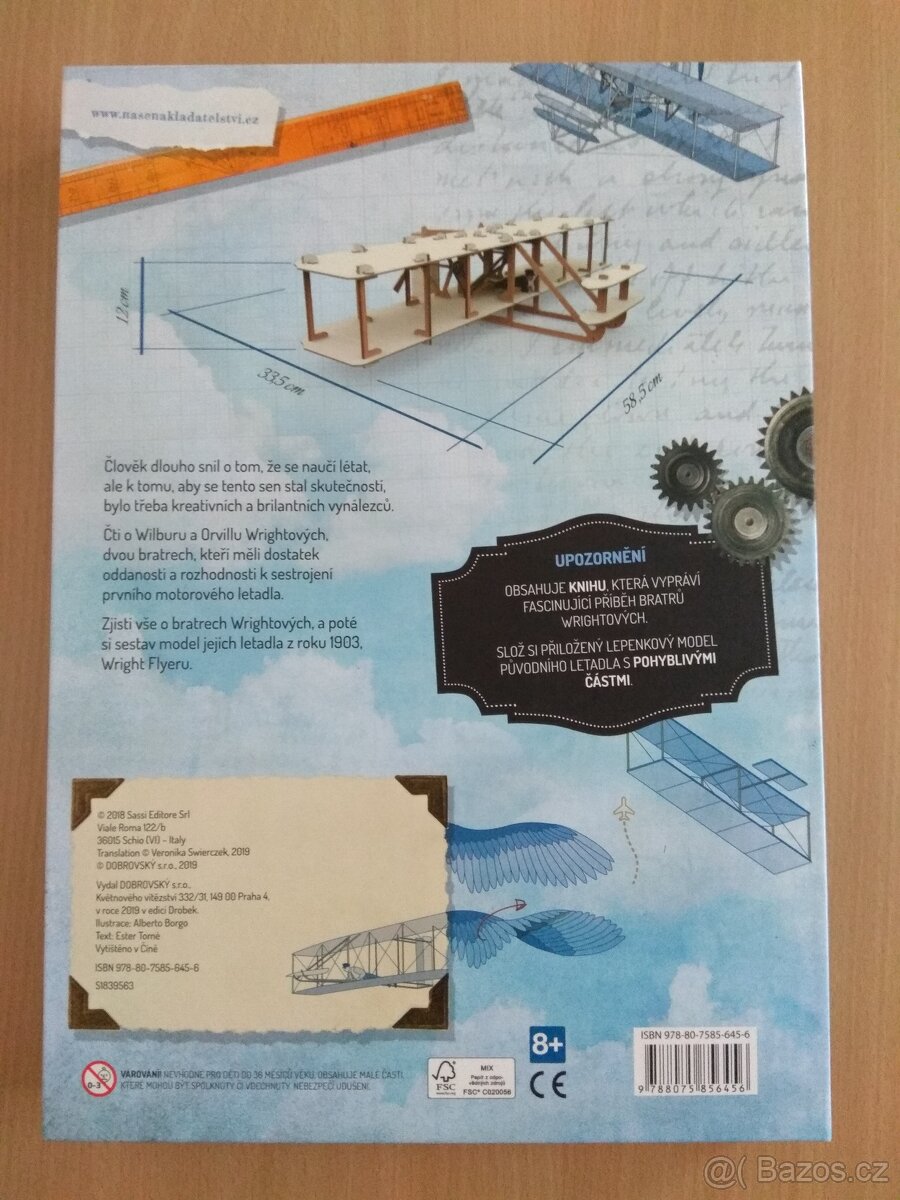 Nová kniha Vědci a vynálezci: Bratři Wrightové + model - 5