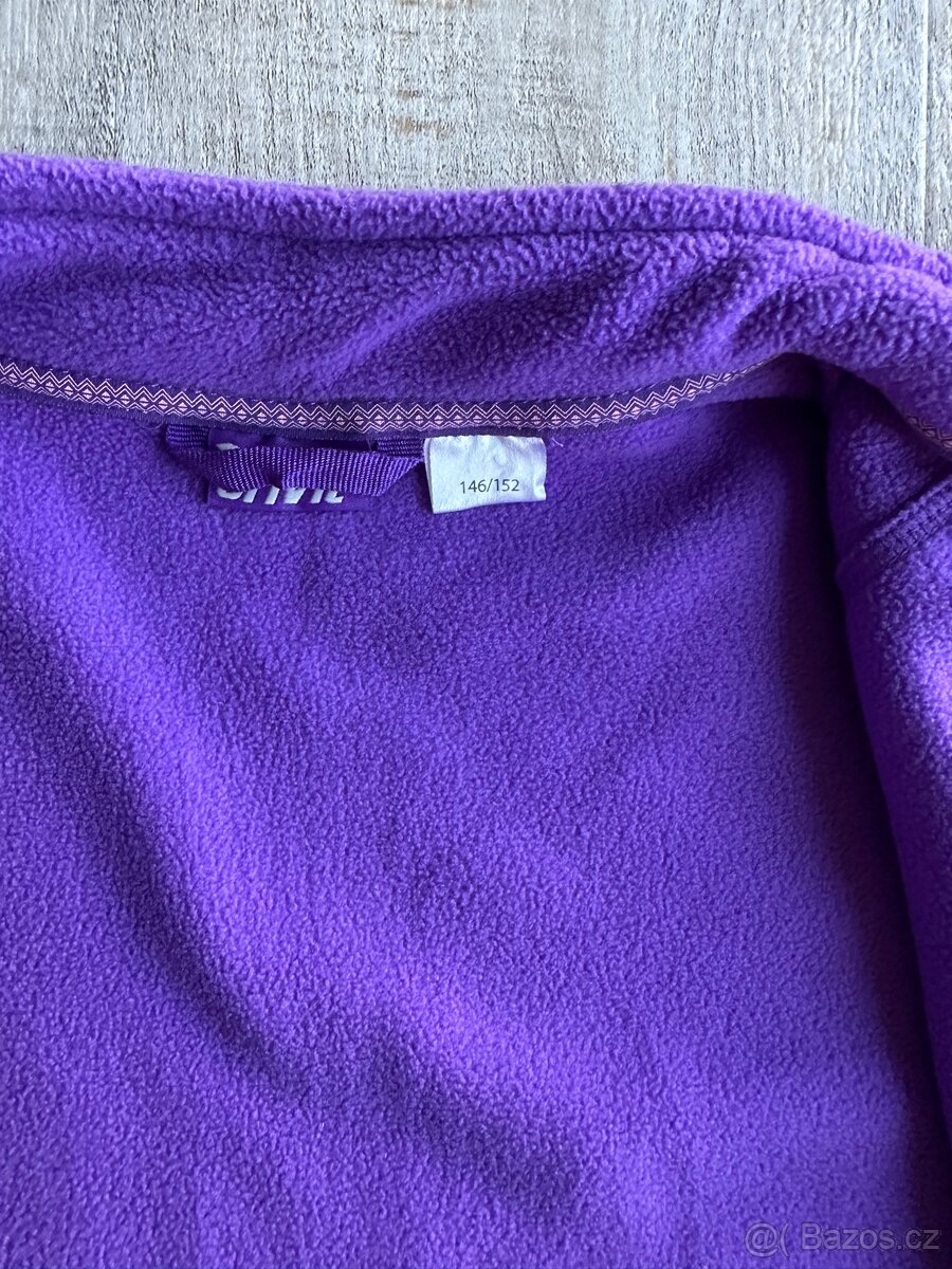 Fleecová mikina Crivit, vel. 146-152, NOVÁ, fialová - 5