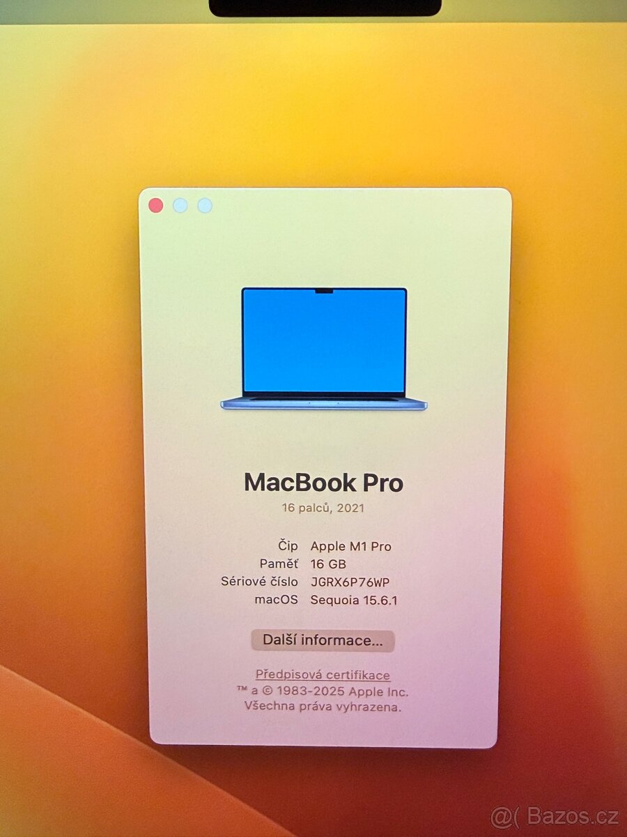 MacBook Pro 16” (2021) – M1 Pro - 5