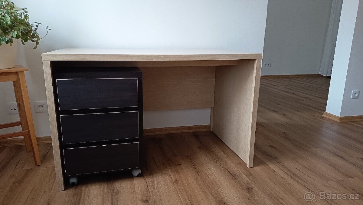 Policová skříň, psací stůl s boxem - 5