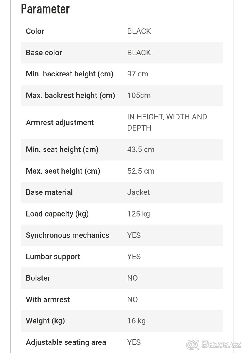 Sidiz T50 XL ALPHA/Kancelářská židle (OP 16.000kc) - 5