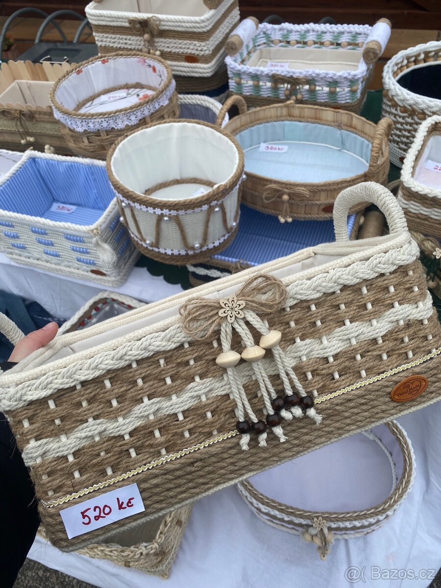 Ručně vyráběné košíky a košíčky - 5
