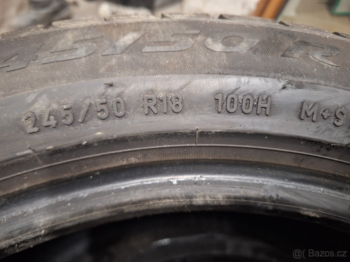 Prodám zimní pneu 245/50/18 100H Pirelli - 5