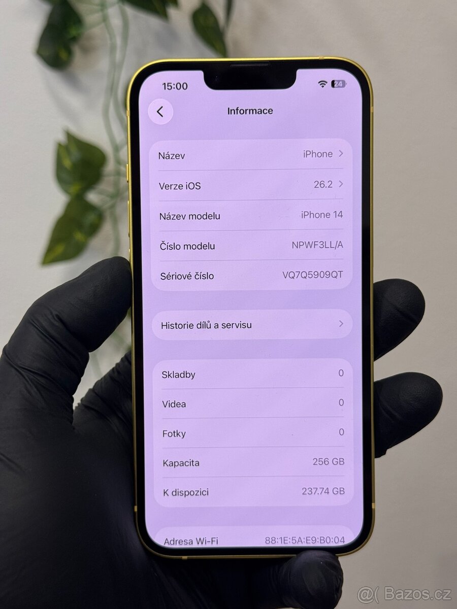 iPhone 14 256GB - 100% baterie (eSim) - 5