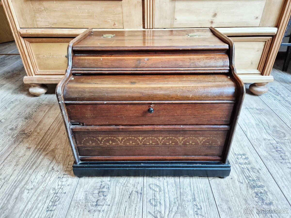 Starožitný hrací stroj, flašinet SYMPHONIA, 1890 - 5