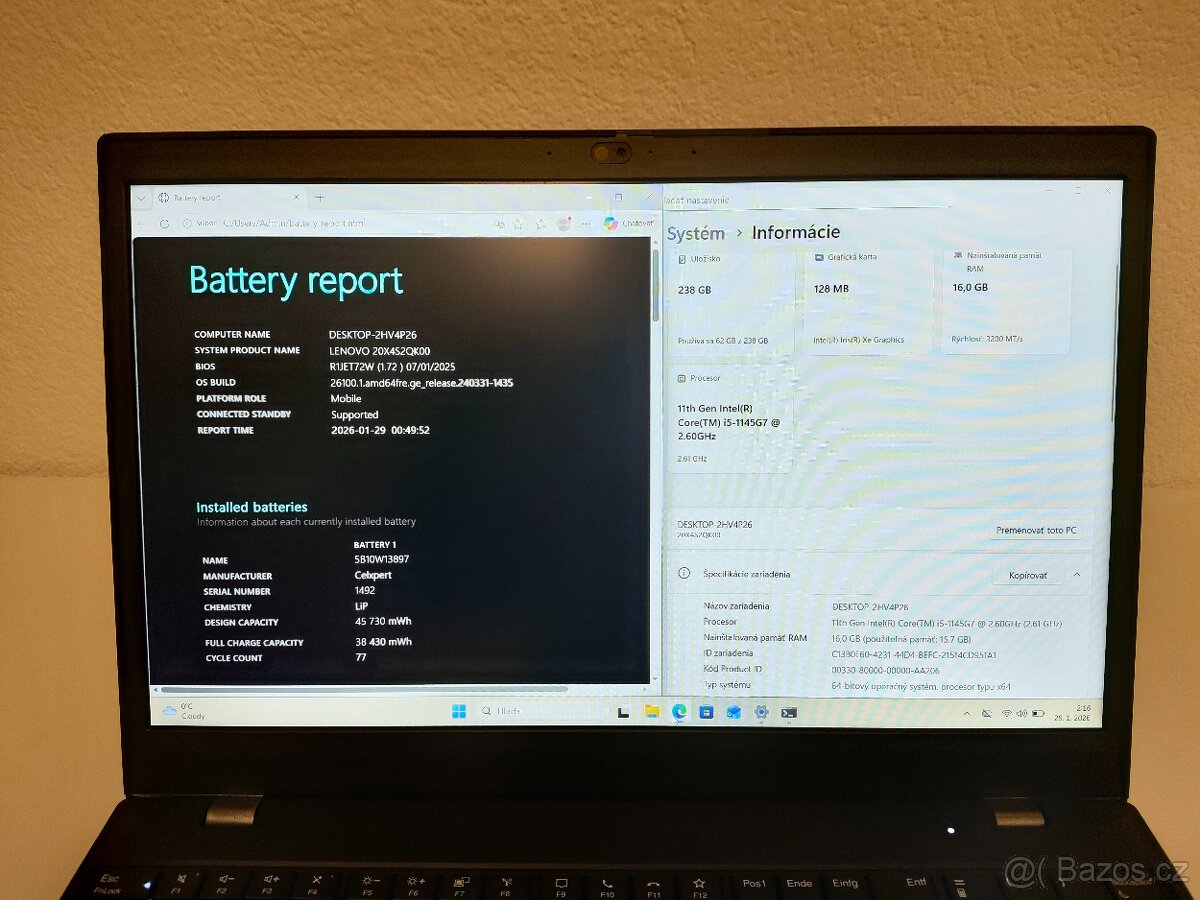 Lenovo ThinkPad L15 G2 i5 | 16GB RAM - 5