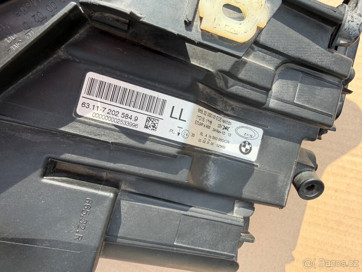 BMW E90 E91 Xenon světlomet pravý originál díl - 5