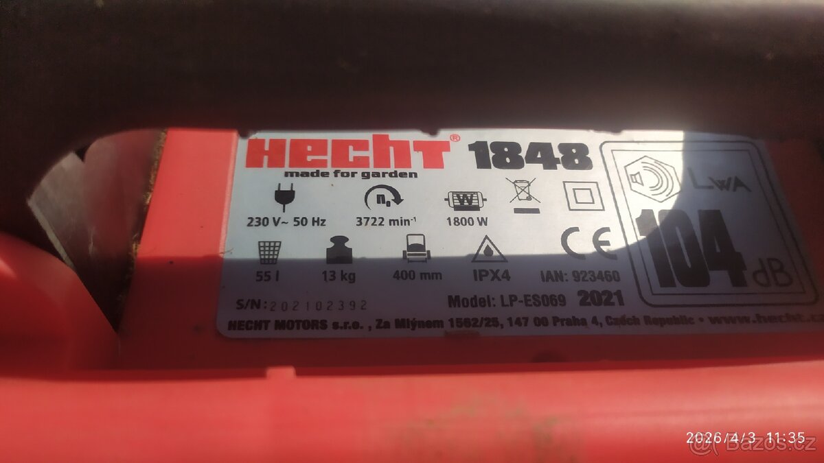 Vertikutátor HECHT 1848 - 5