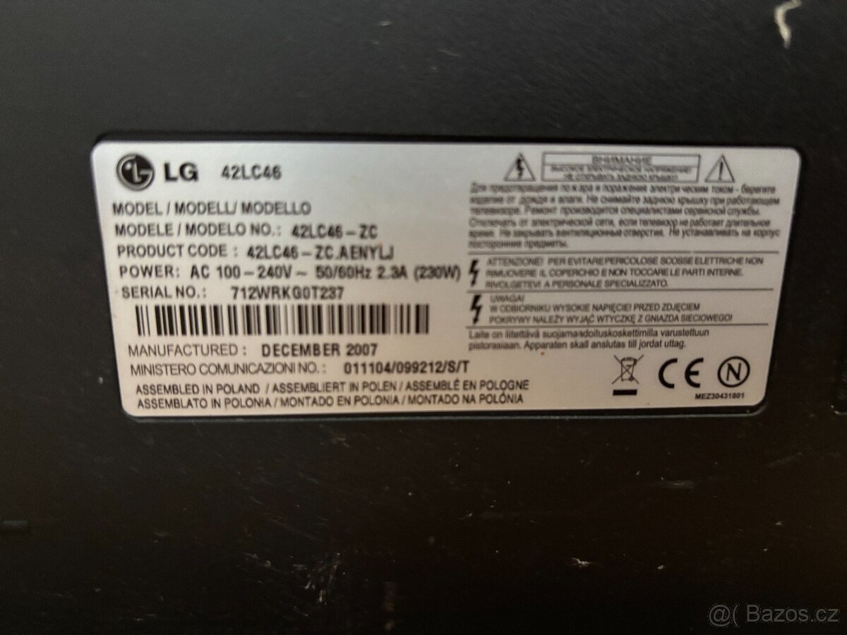 TV LG 42LC46 – 42” LCD - 5