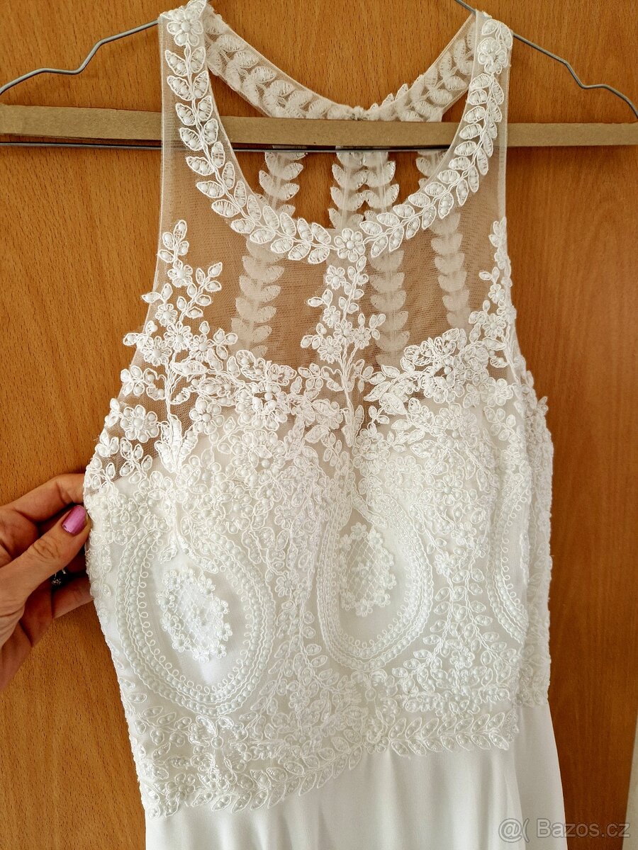 Svatební šaty vel.36-38 - 5