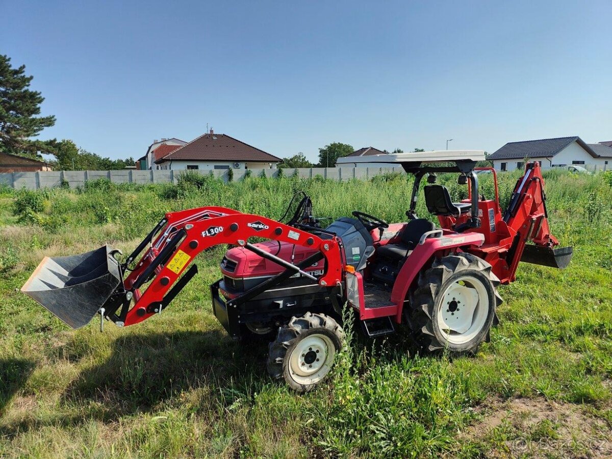 Malotraktor Mitsubishi MT266 s čelním nakladačem a podkopem - 5