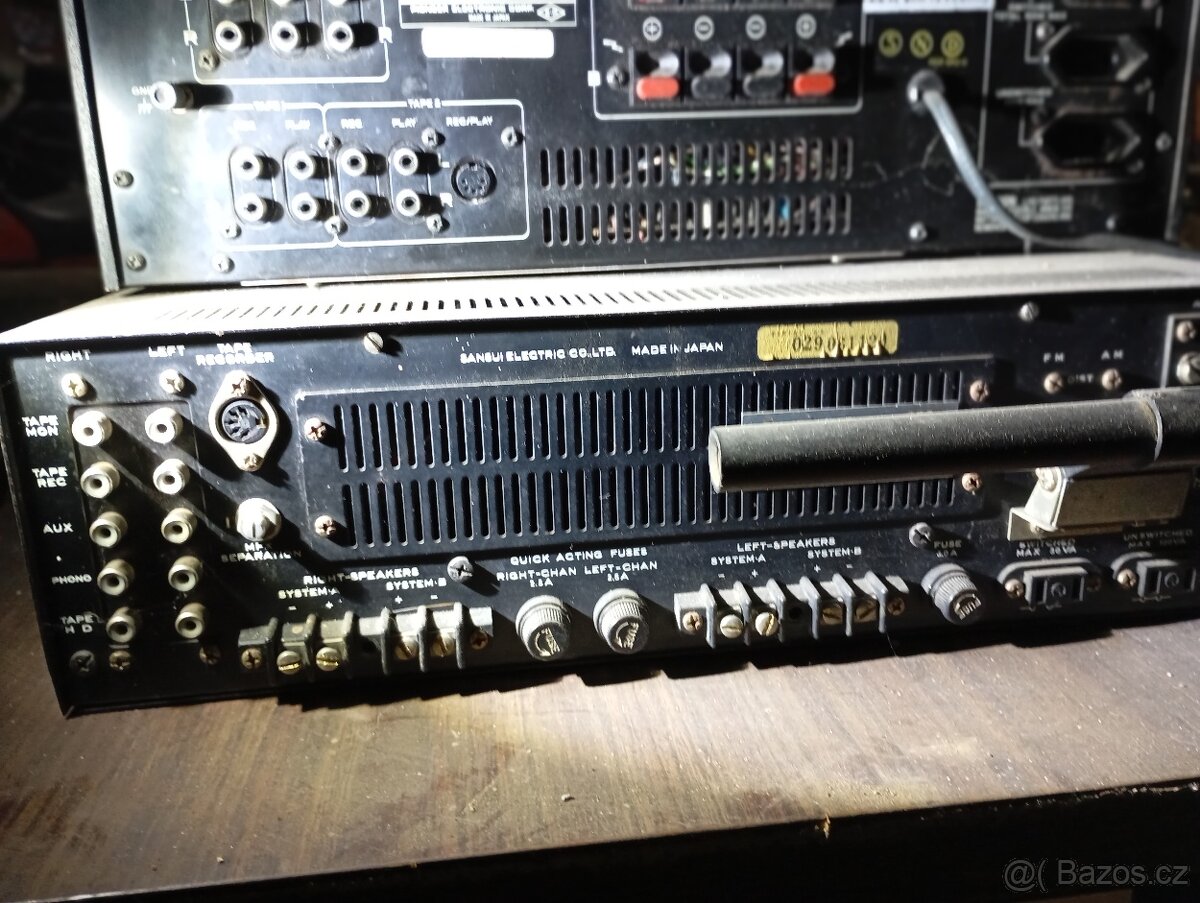 Receiver Sansui a zesilovač Pioneer - 5