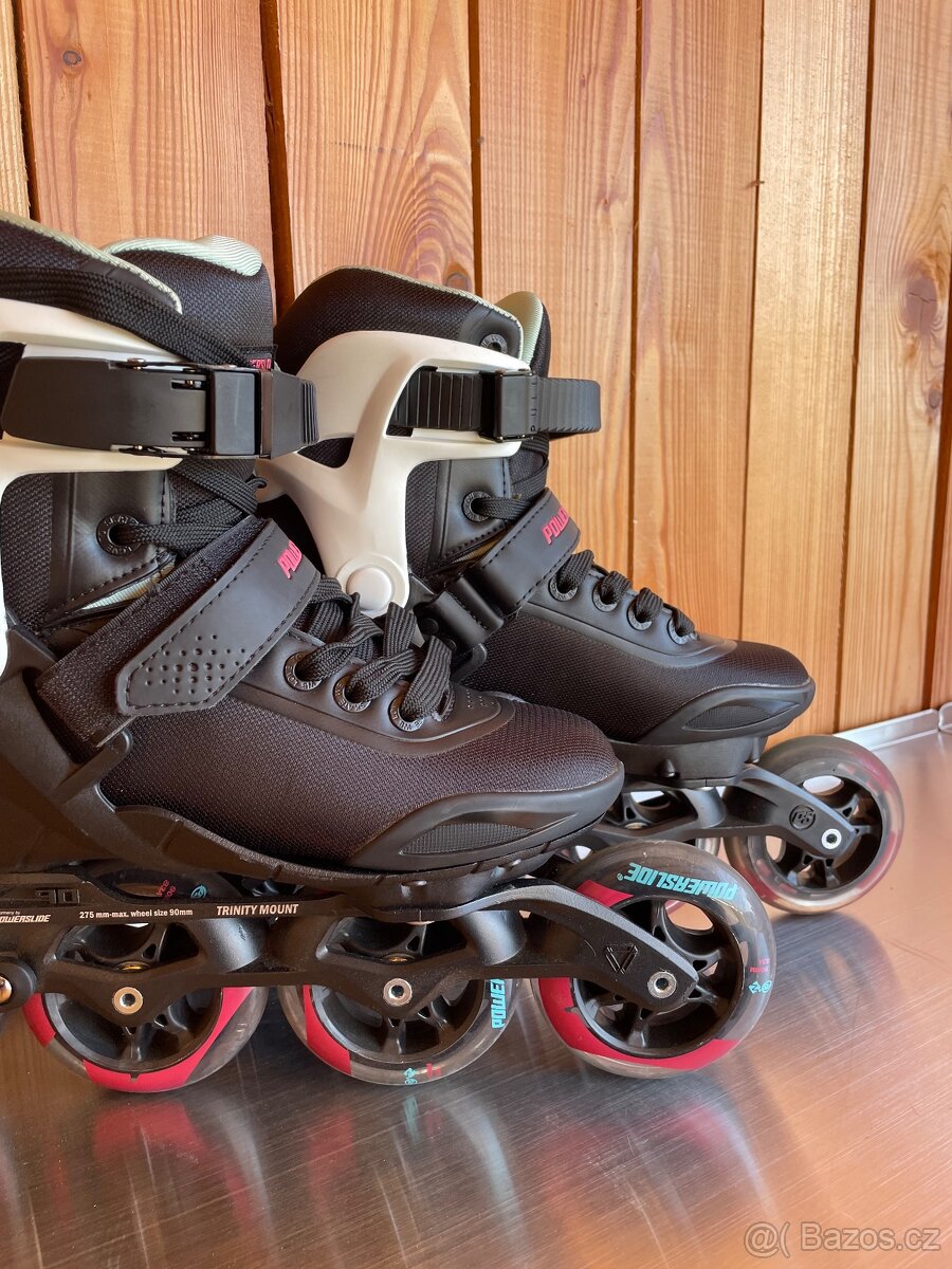 Kolečkové brusle Powerslide Radon Teal 90 Trinity - 5