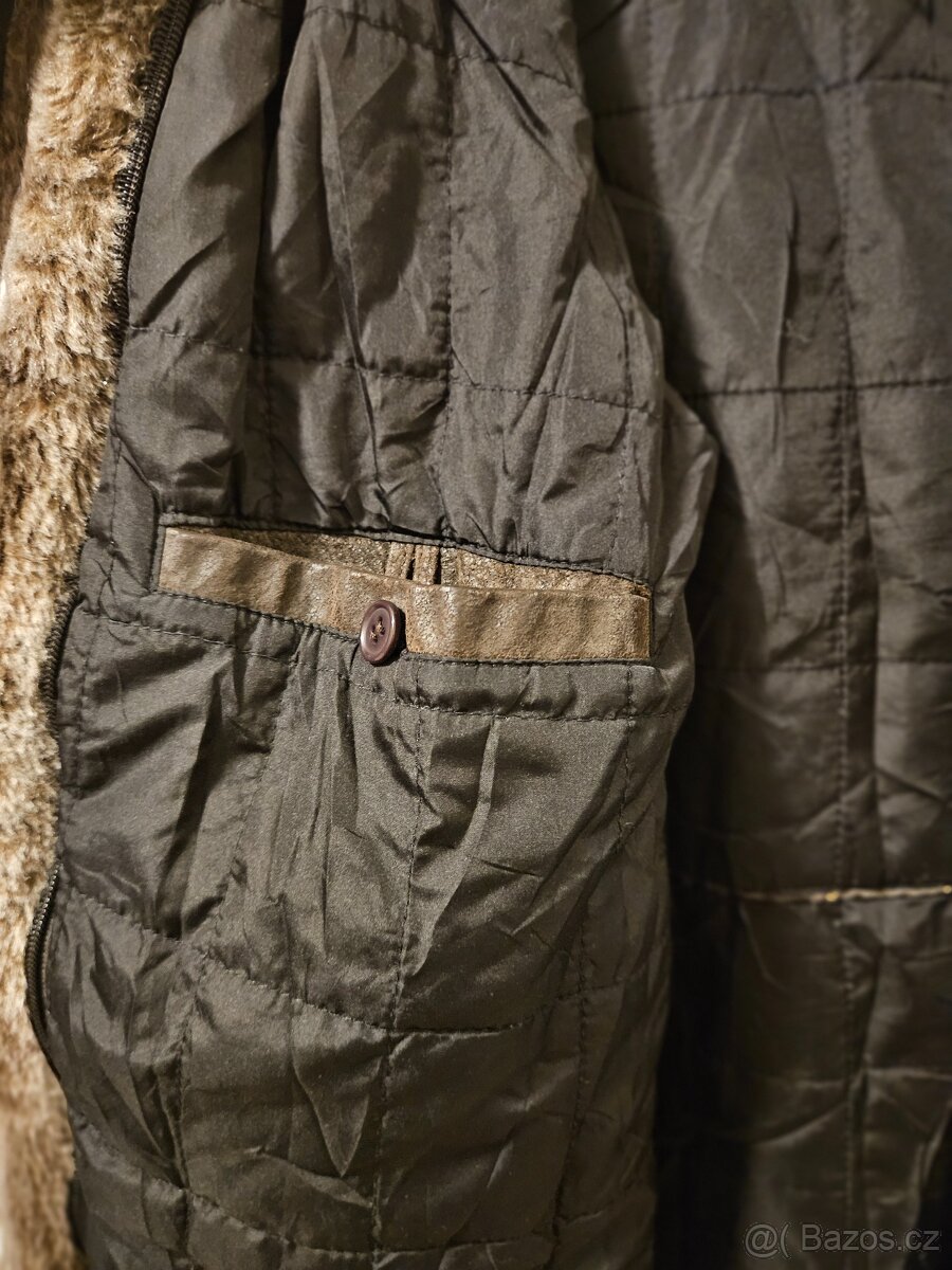 Zimní kožený kabát KARA - 5