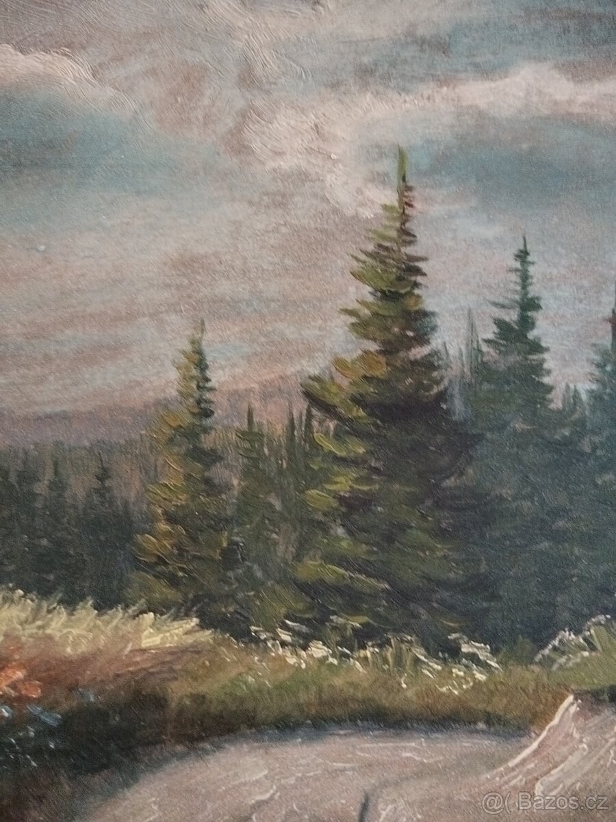 obraz LESNÍ ÚVOZ II., olej, sign. Jar. Jirotka 1939 - 5