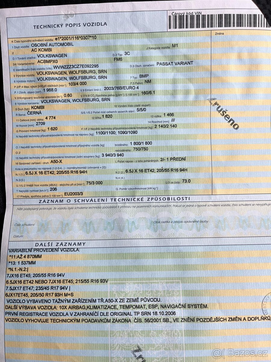 Volkswagen Passat kombi 2,0 TDI 103kw - 5