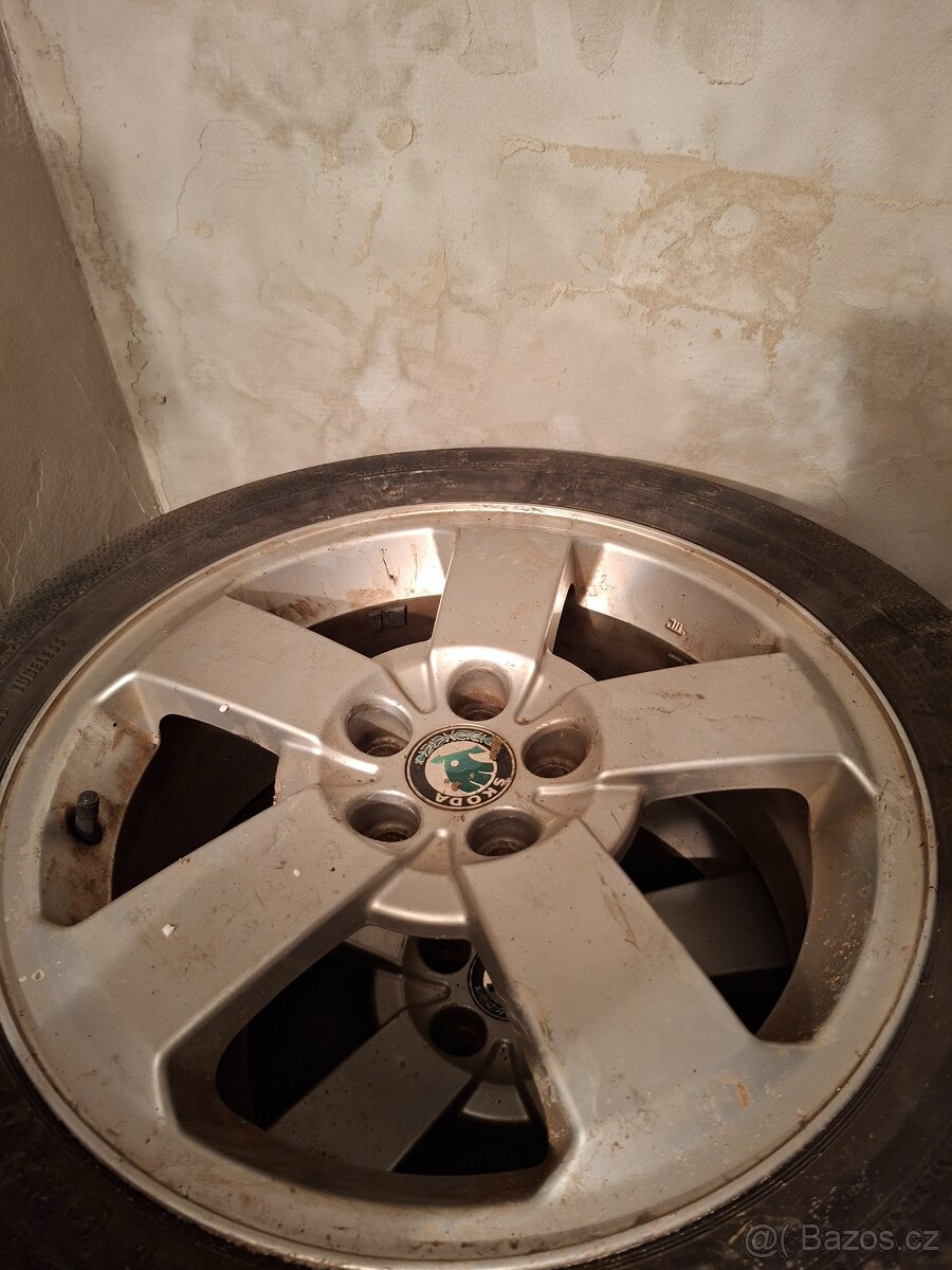 Originál Škoda Alu kola R16 - 5