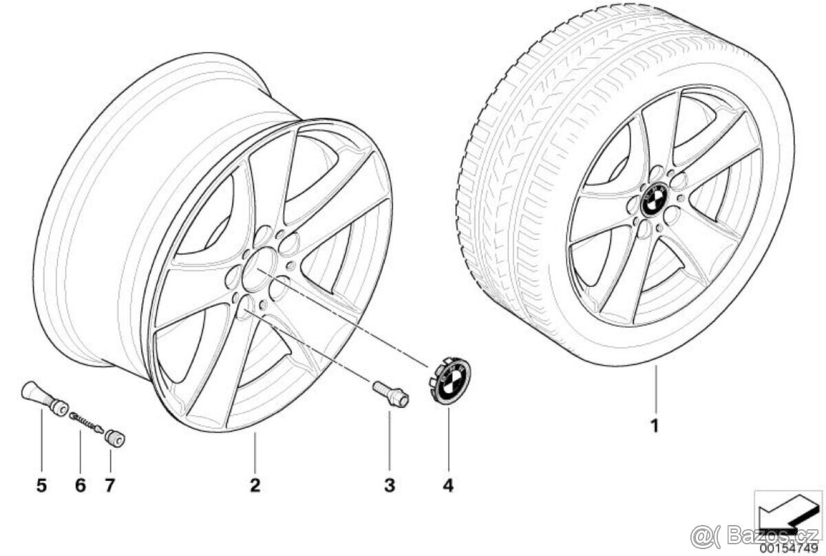 Prodám originální kola BMW X5 E70 a E70LC - 5
