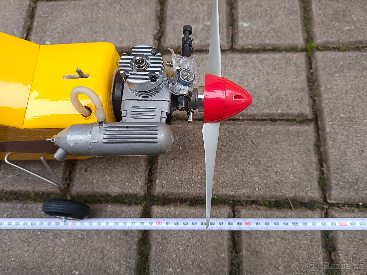 Starší ale nové nelétané rc letadlo nový motor ASP 15 Ultra - 5