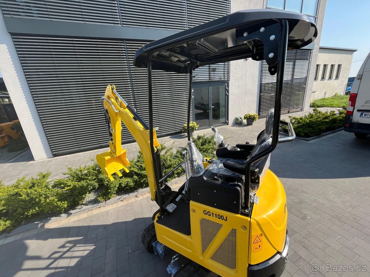 Minibáger GG 1100 J -Koncoročná AKCIA + Dovoz GRÁTIS - 5