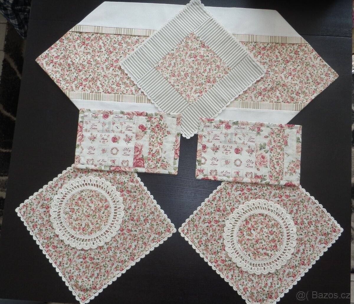 ubrusy, dečky, podkafíčka - ruční práce nové - 5