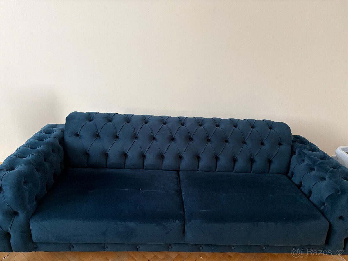 Rozkládací sedačka s křeslem. - 5