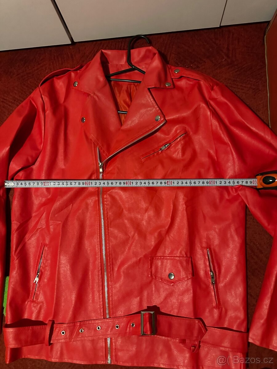 Bunda kozena cervena top stav - 5