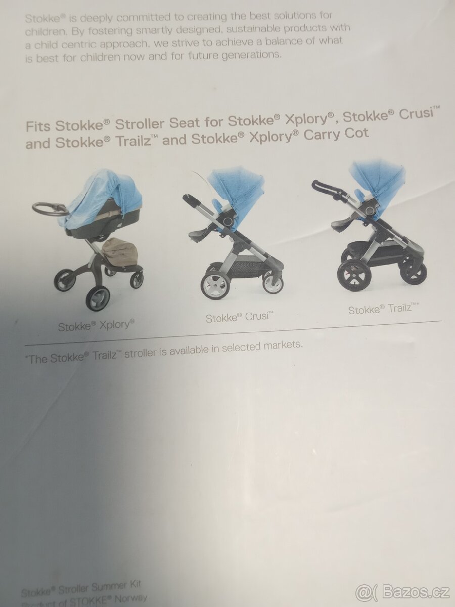 Prodám krásný set na kočárek stokke xplory 6v1 - 5