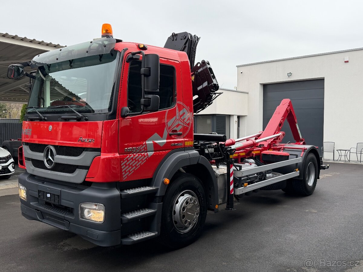 MERCEDES-BENZ AXOR 1833 HÁKOVÝ NOSIČ HYDRAULICKÁ RUKA HIAB - 5