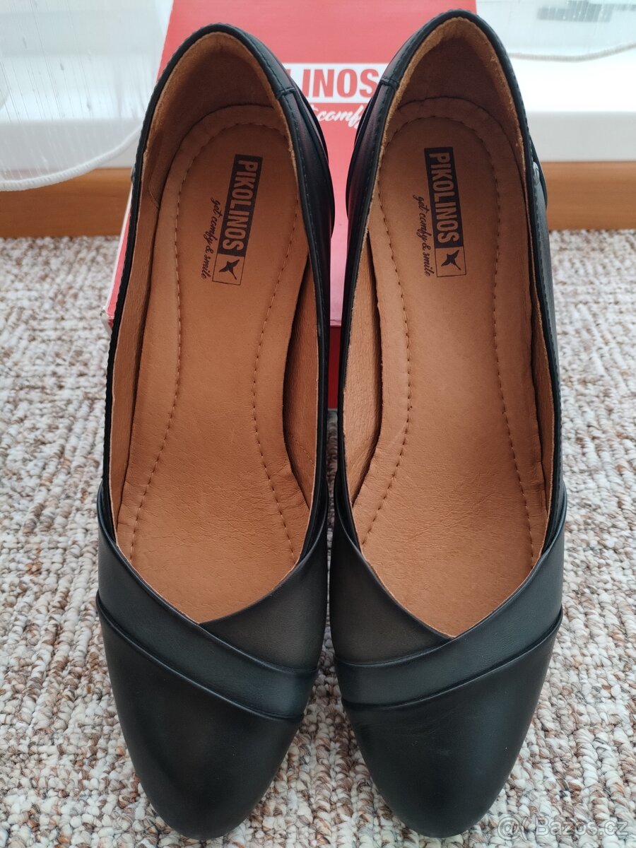 Nádherné kožené lodičky - 5